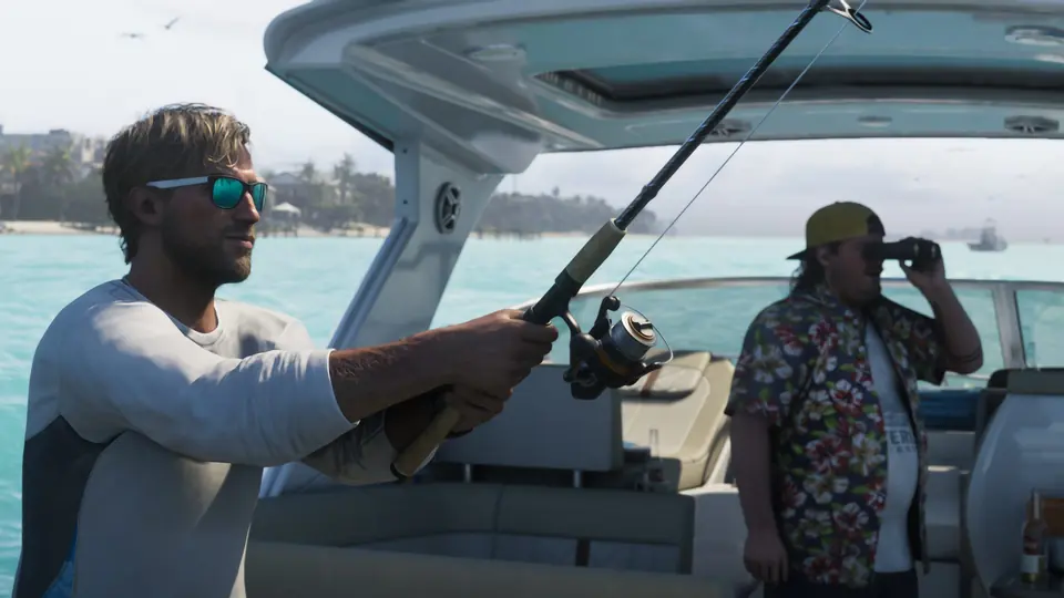 Jason Duval fishing from a boat.